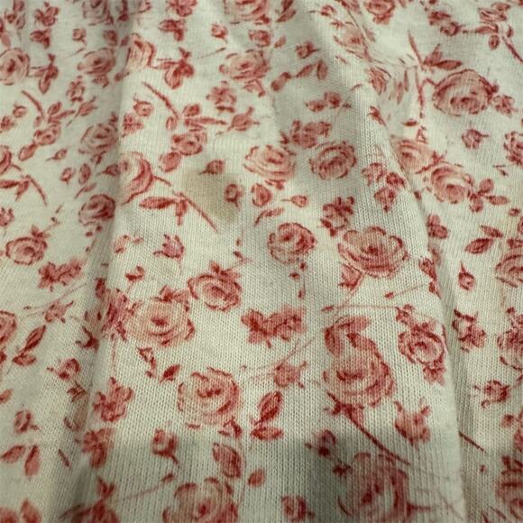 Aria Collection Floral Pink Nightgown Sleepshirt M Ribbon Trim Lace Accent READ - Picture 4 of 8